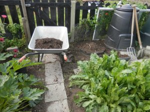 Compost uit de moestuin